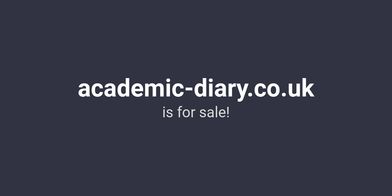 (c) Academic-diary.co.uk