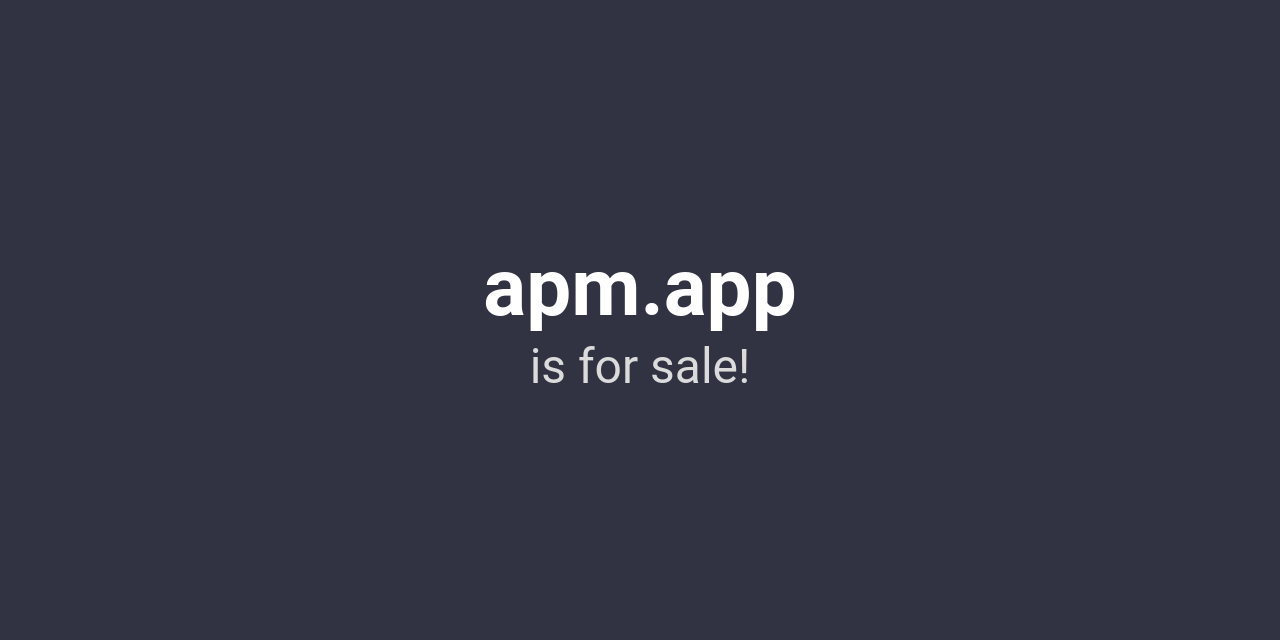 apm.app is for sale