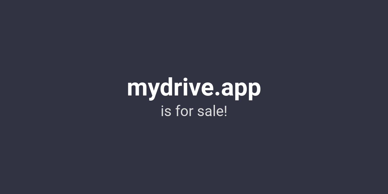 Aftermarket.com | The domain mydrive.app is for sale!