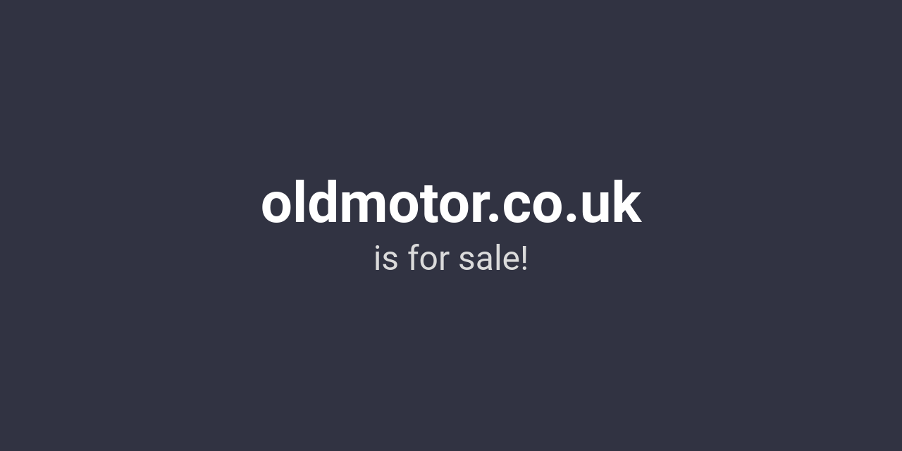 (c) Oldmotor.co.uk