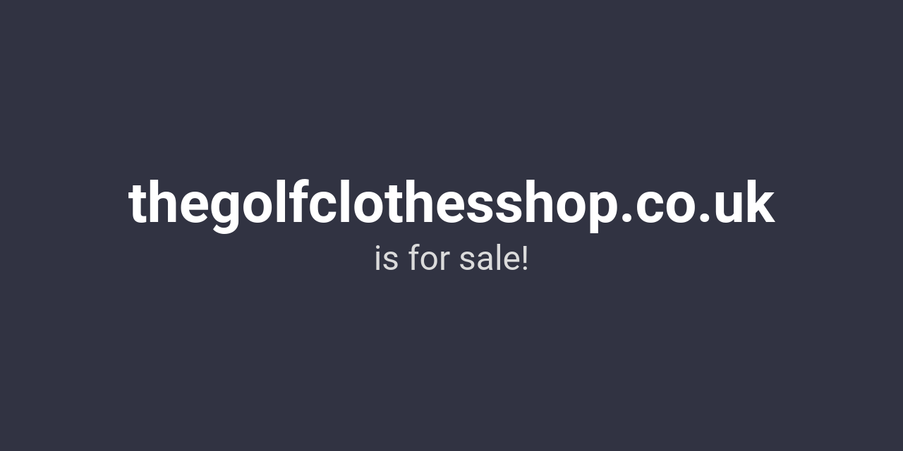 (c) Thegolfclothesshop.co.uk